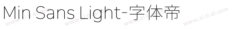Min Sans Light字体转换